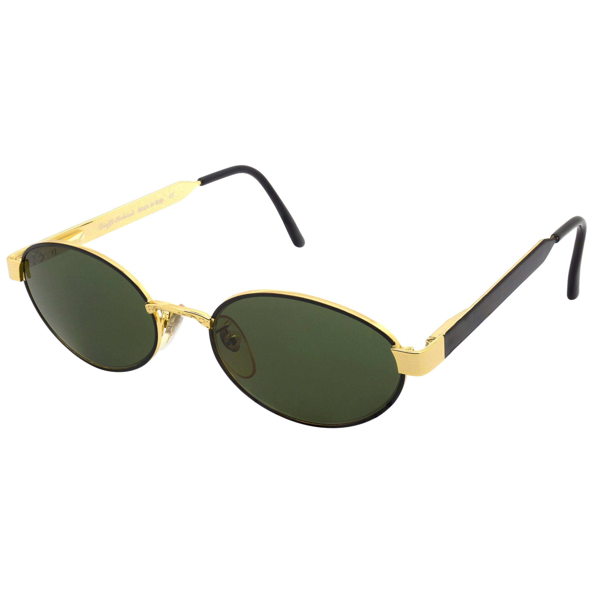 Tullio Abbate oval vintage sunglasses art deco For Sale