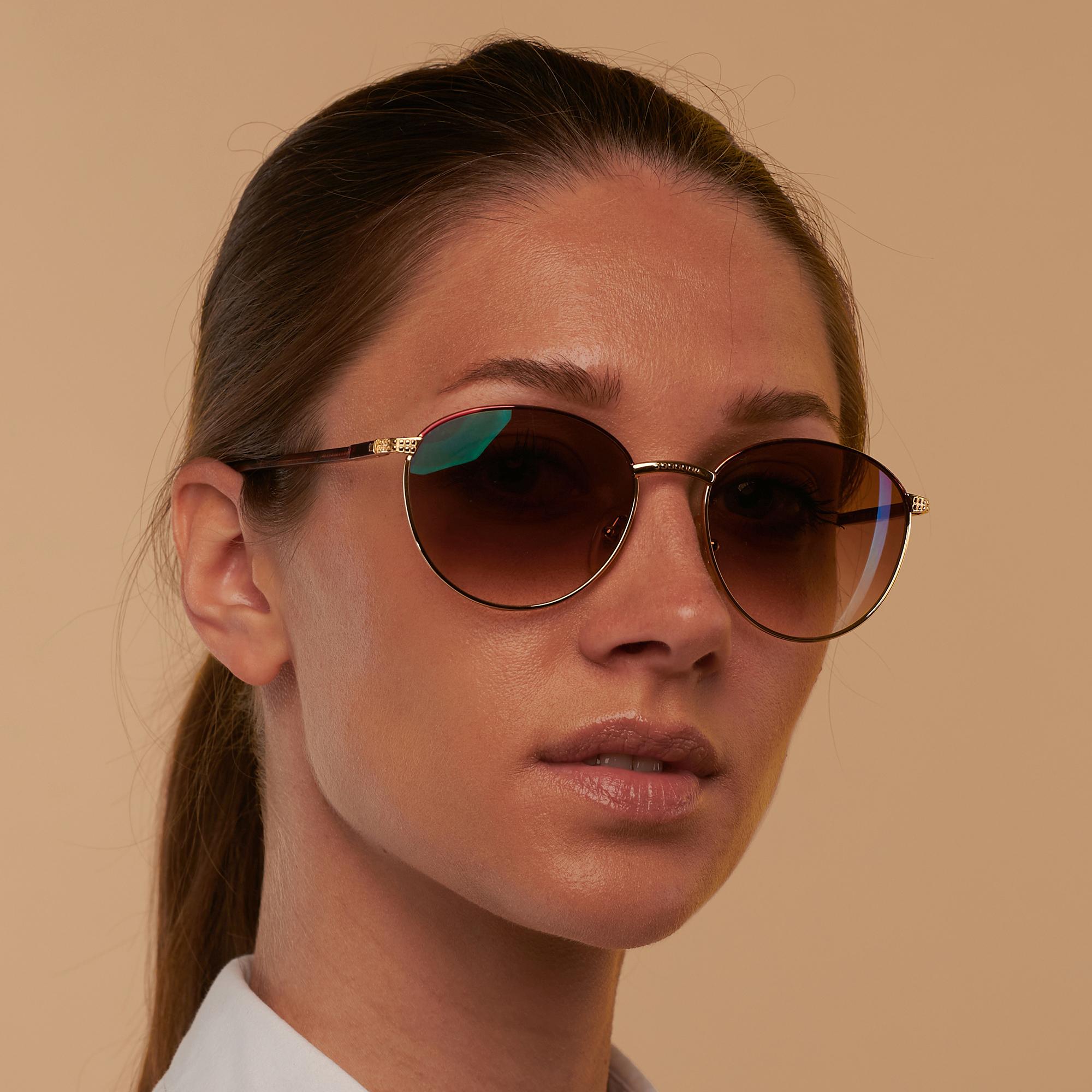 Lunettes de soleil rondes vintage Tullio Abbate en vente 5