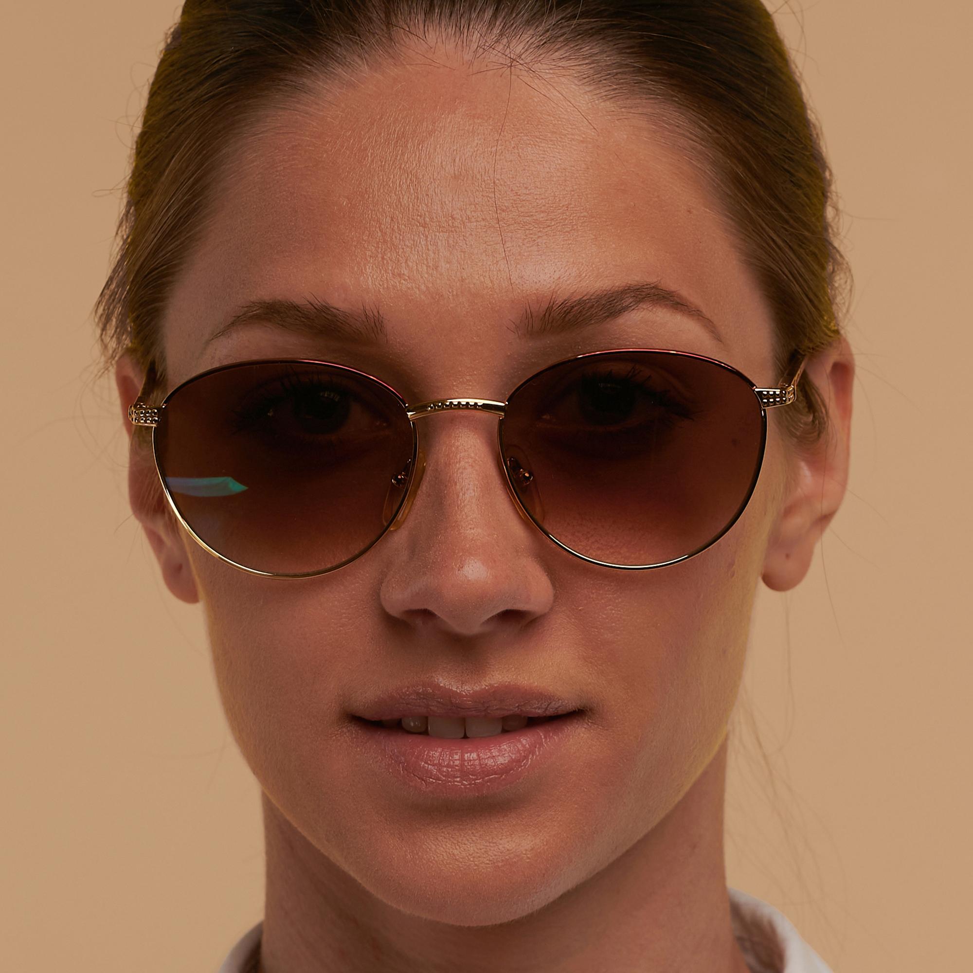 Lunettes de soleil rondes vintage Tullio Abbate en vente 4