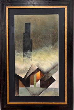 “ Risveglio di metropoli “ Tecnica mista cm 42 x 70 1930