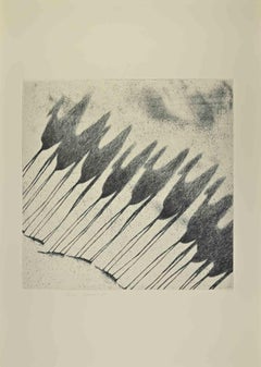 Shadow of Camels - Etching by Tullio Diamanti - 1980