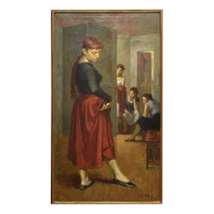 Tully Filmus 1903-1998 Ballett Tänzerin Ölgemälde Signiert