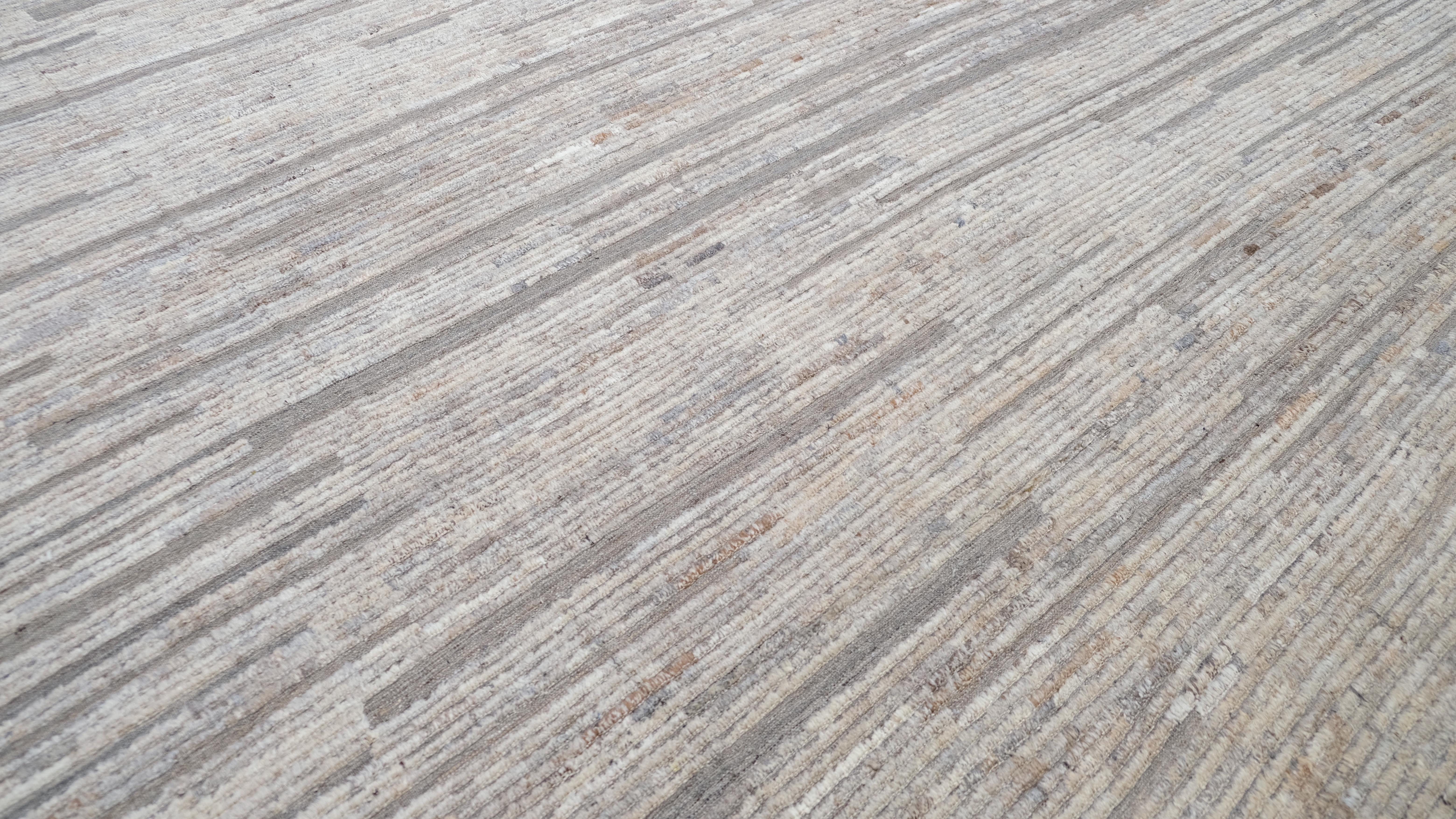 Tulu Alfombra de lana marroquí envejecida 12'9''x14'2'' Afgano en venta
