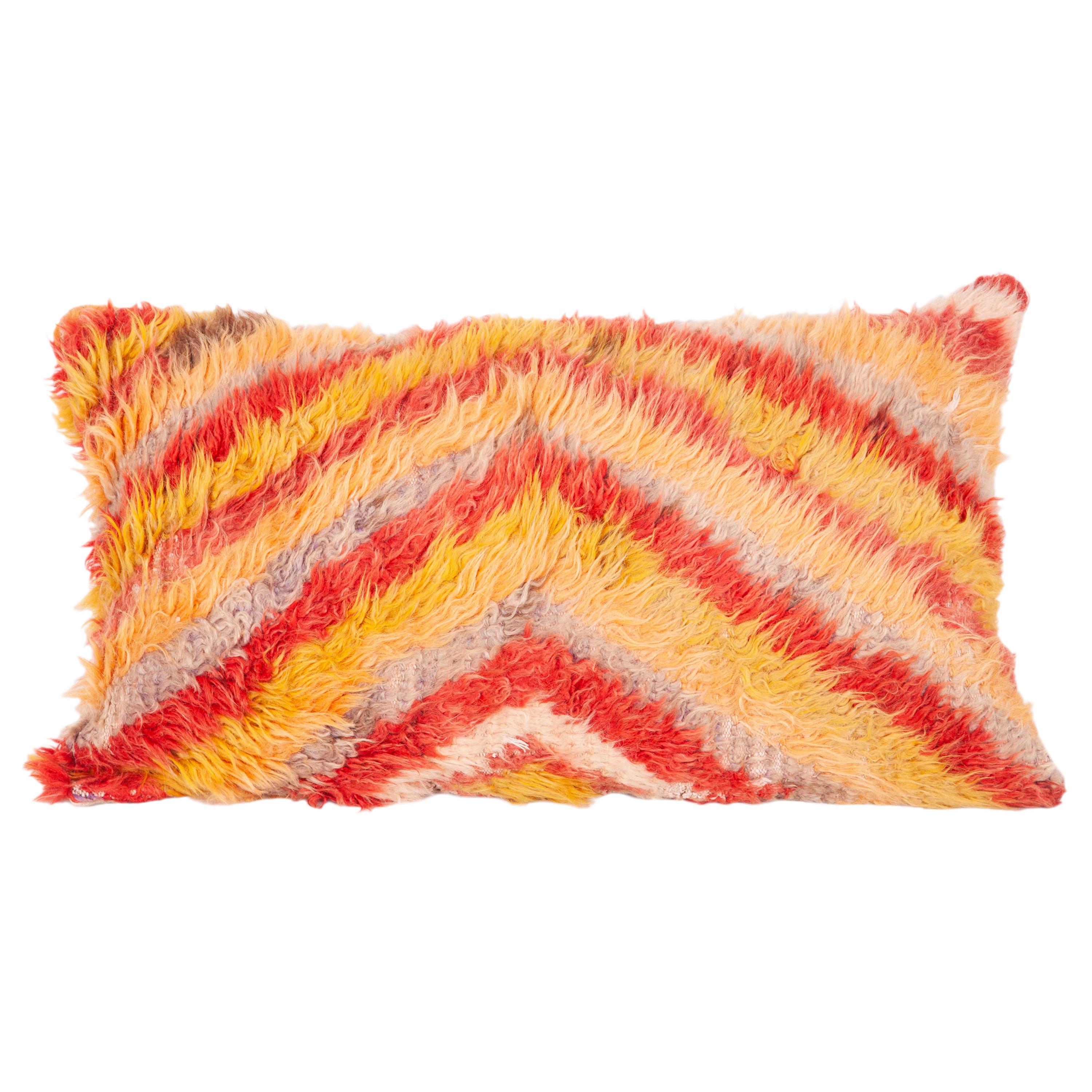 Tulu Pillow Case Fashioned from a Mid-20th Century Tuklu Rug For Sale