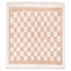Quadratischer Tulu-Teppich mit Schachbrett-Muster