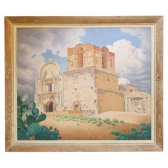 Tumacacori Mission Painting by William Norris Dakin