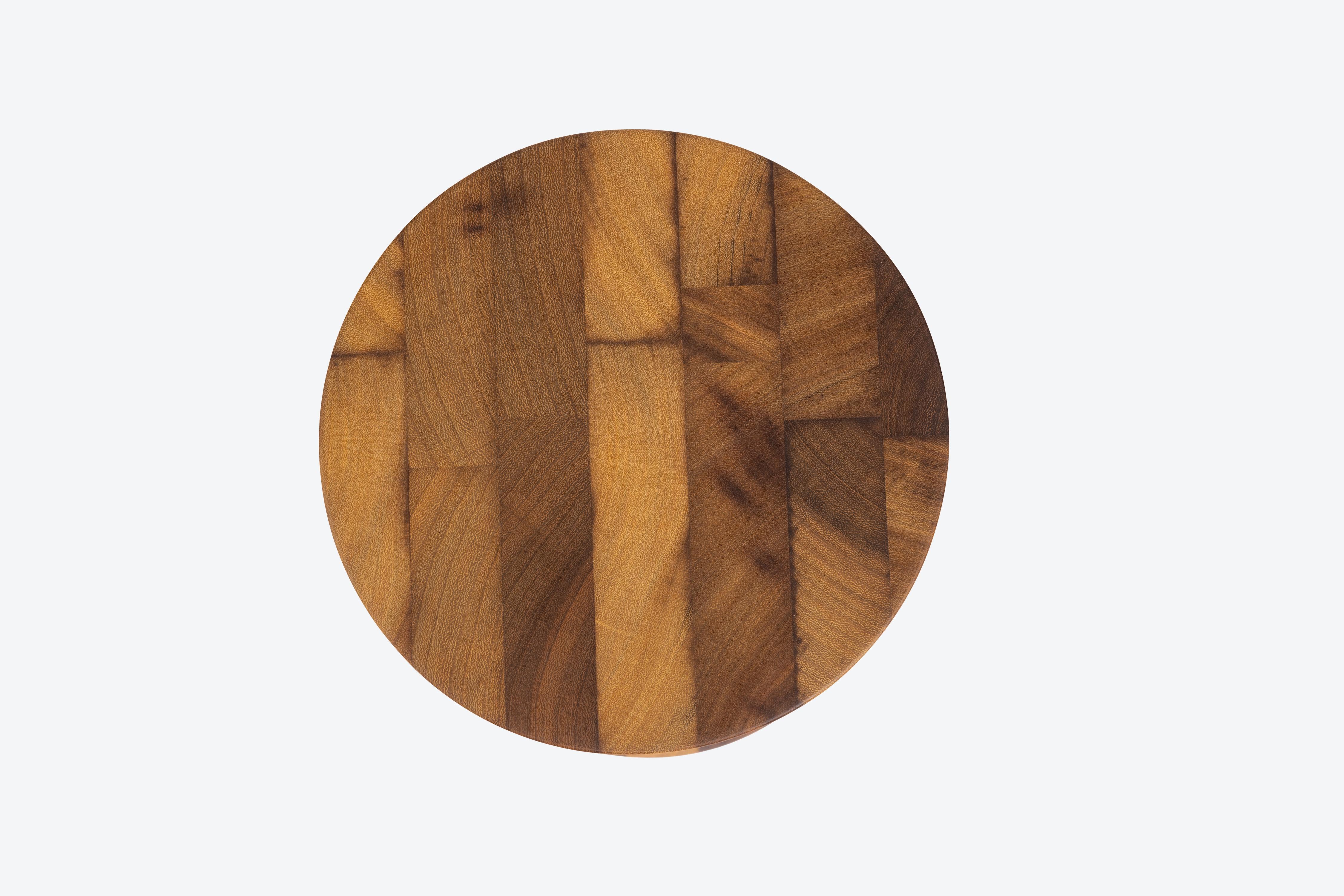 Modern Tumbak Stool / Side Table For Sale