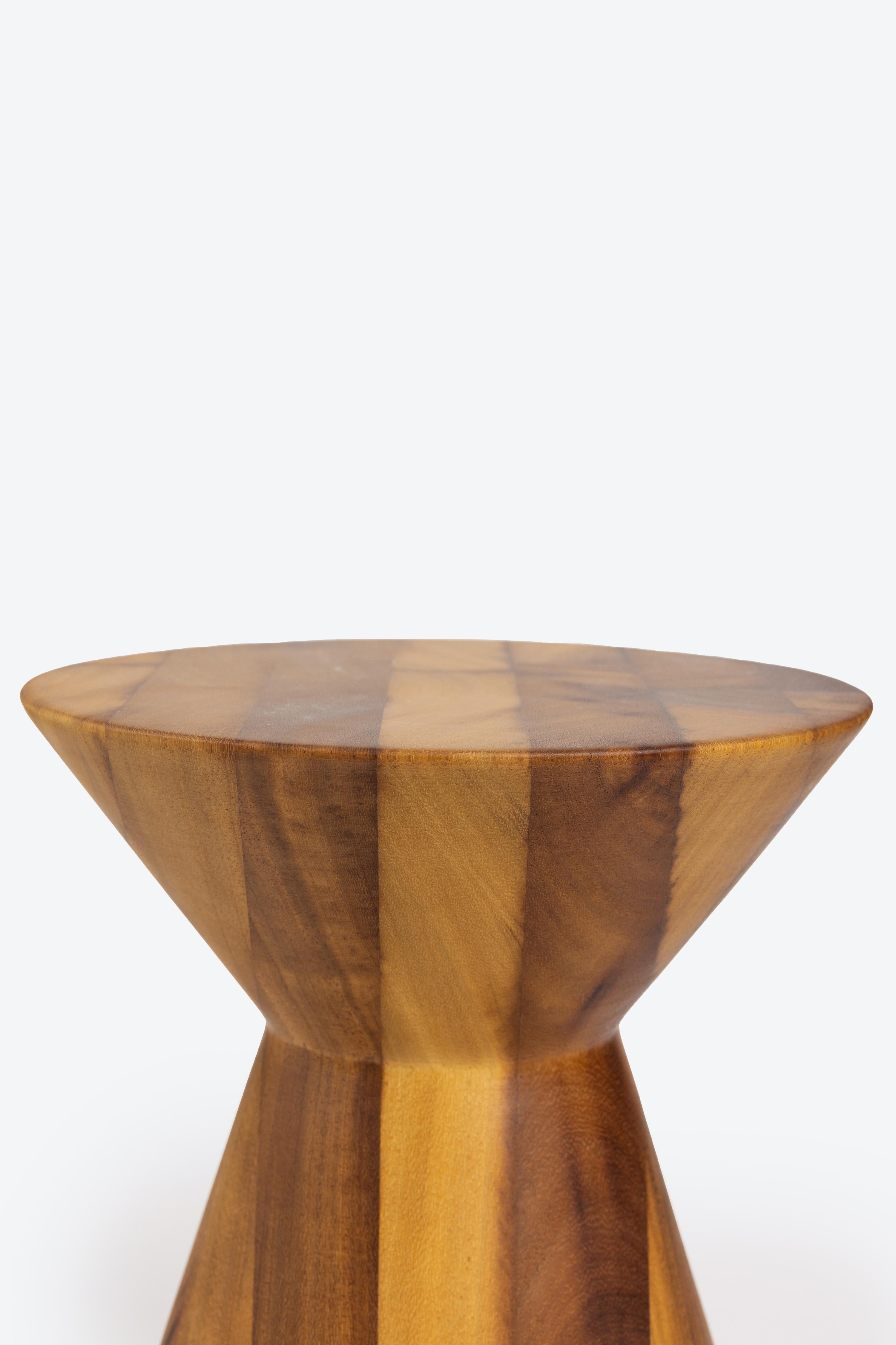 Hand-Crafted Tumbak Stool / Side Table For Sale