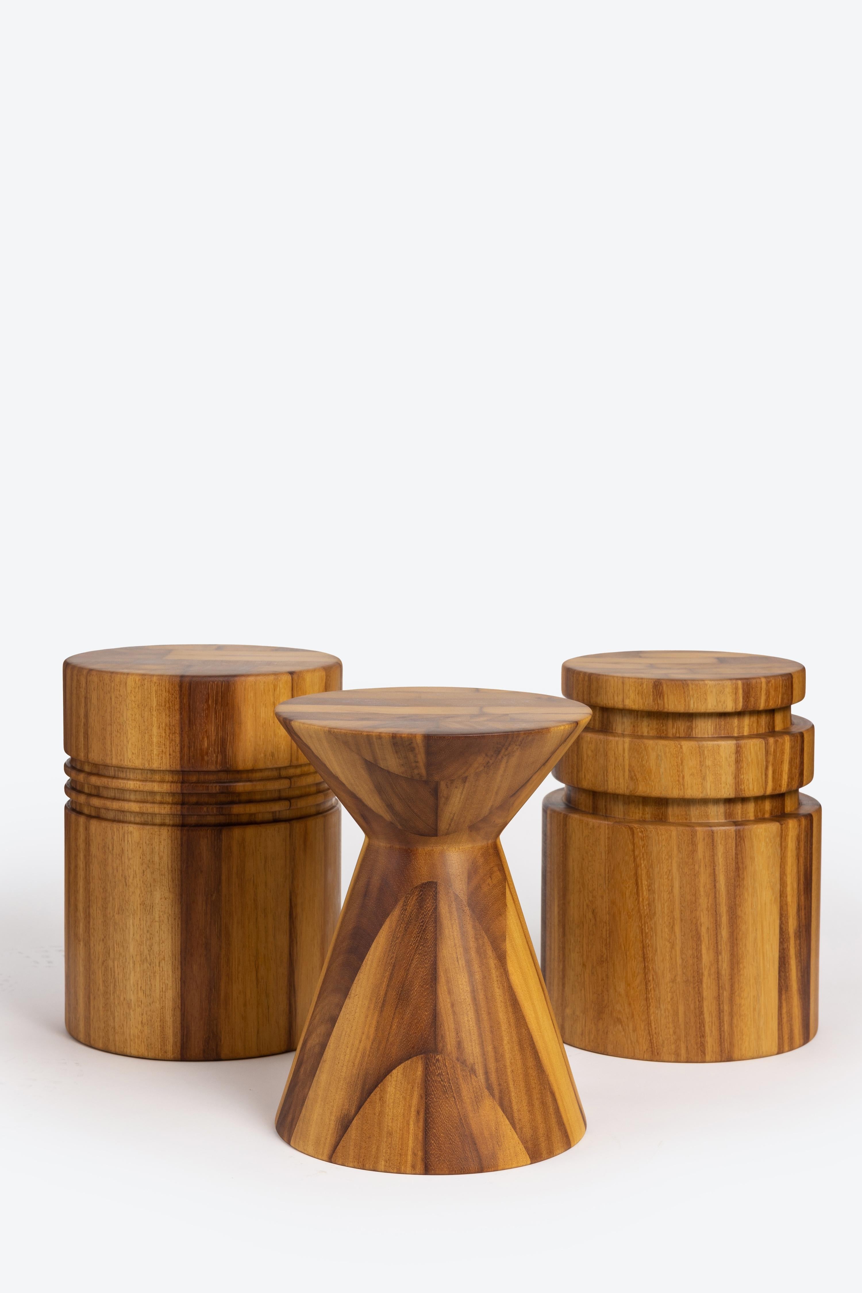 Hardwood Tumbak Stool / Side Table For Sale