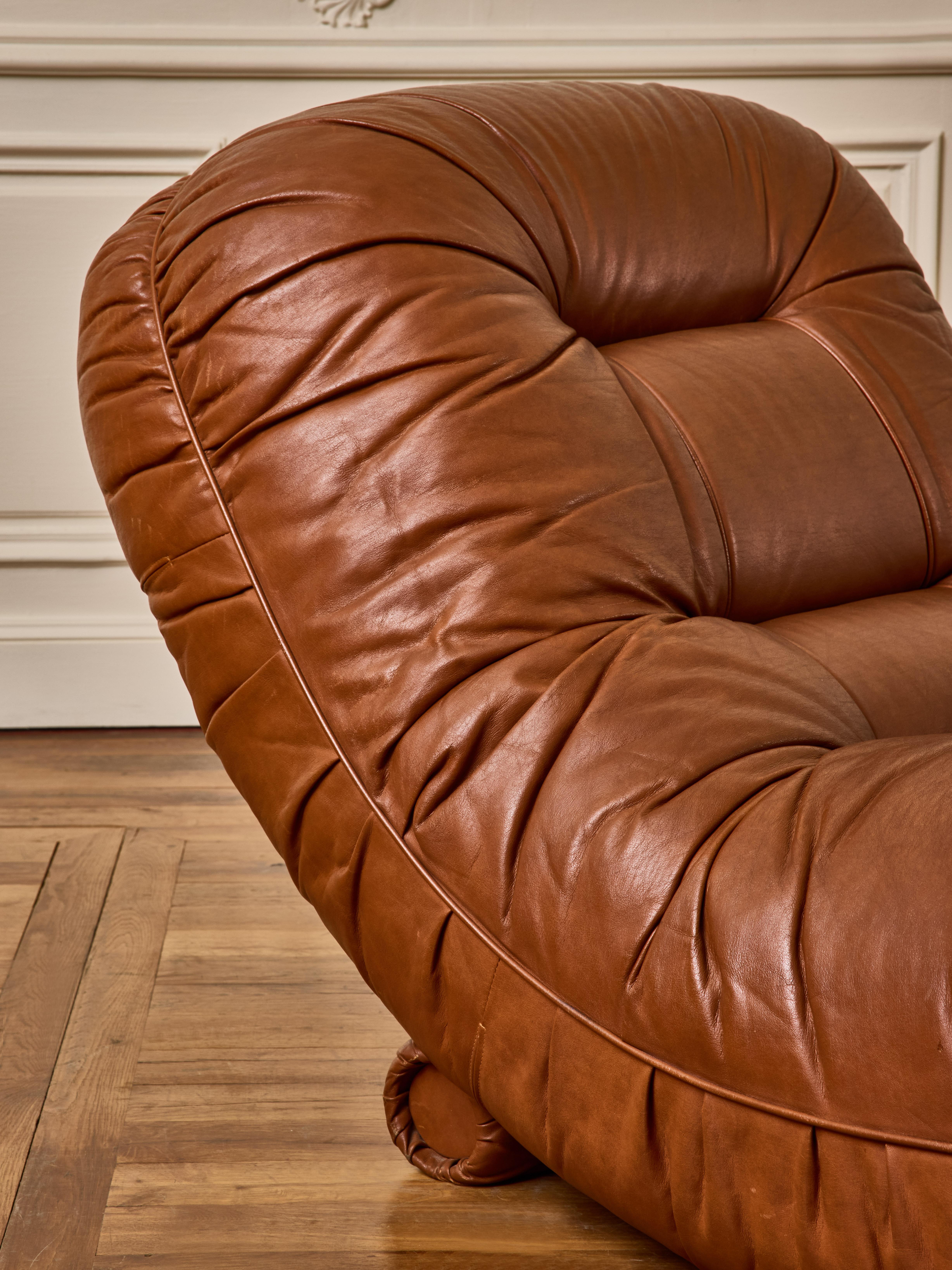 Cuir Fauteuils de salonTUMBLE par Adriano Piazzesi en vente