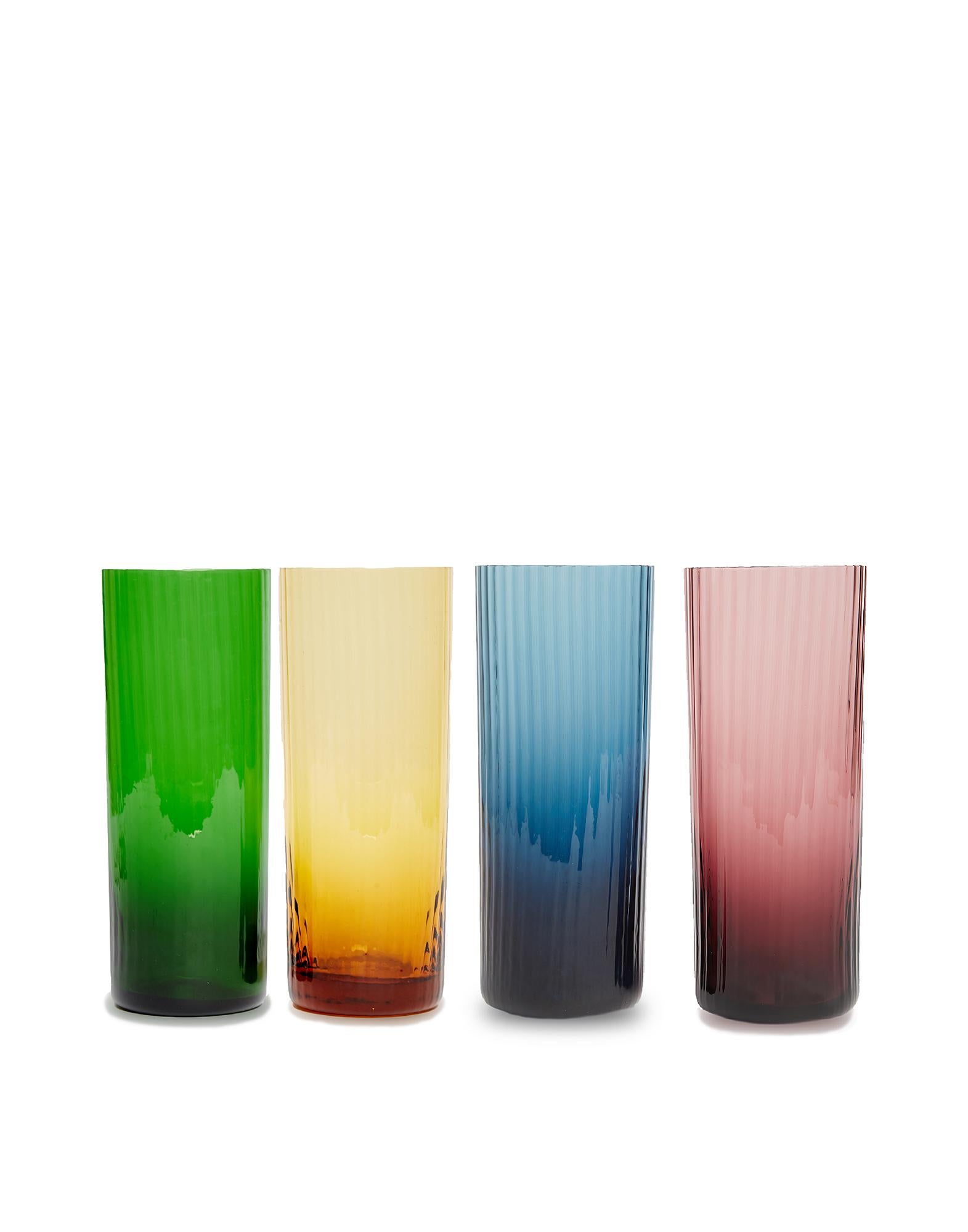 Tumbler Glass Set of 4 by La DoubleJ, Murano Glass, Made in Italy For Sale 1