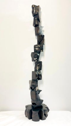 Sculpture en bronze "Tumbling Blocks" de Tanya Ragir, signée et numérotée 1/9, 1999