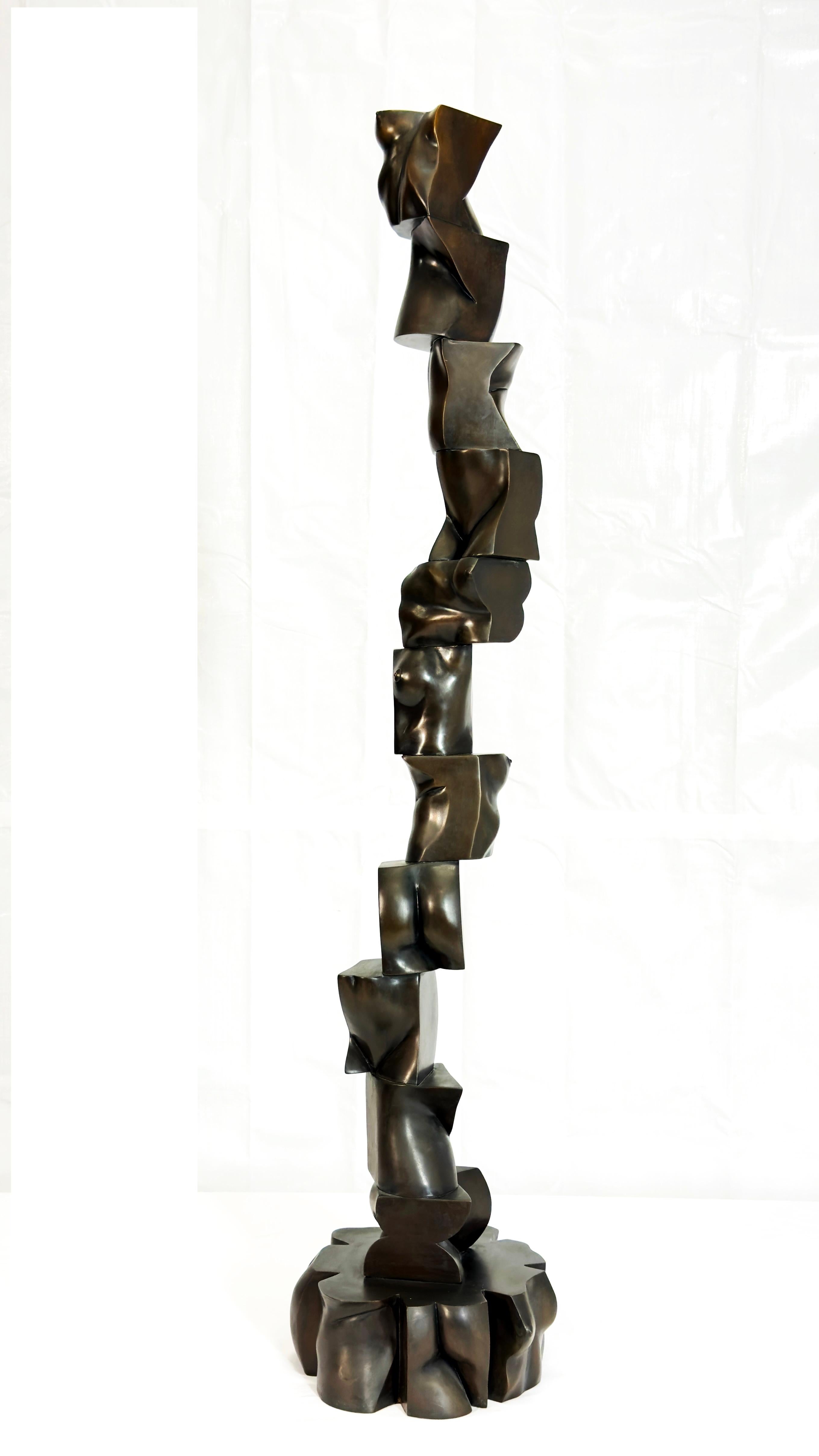 Américain Sculpture en bronze 