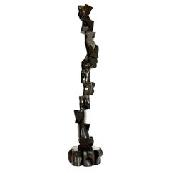 “Tumbling Blocks” Bronze Sculpture by Tanya Ragir, Signed & Numbered 1/9, 1999