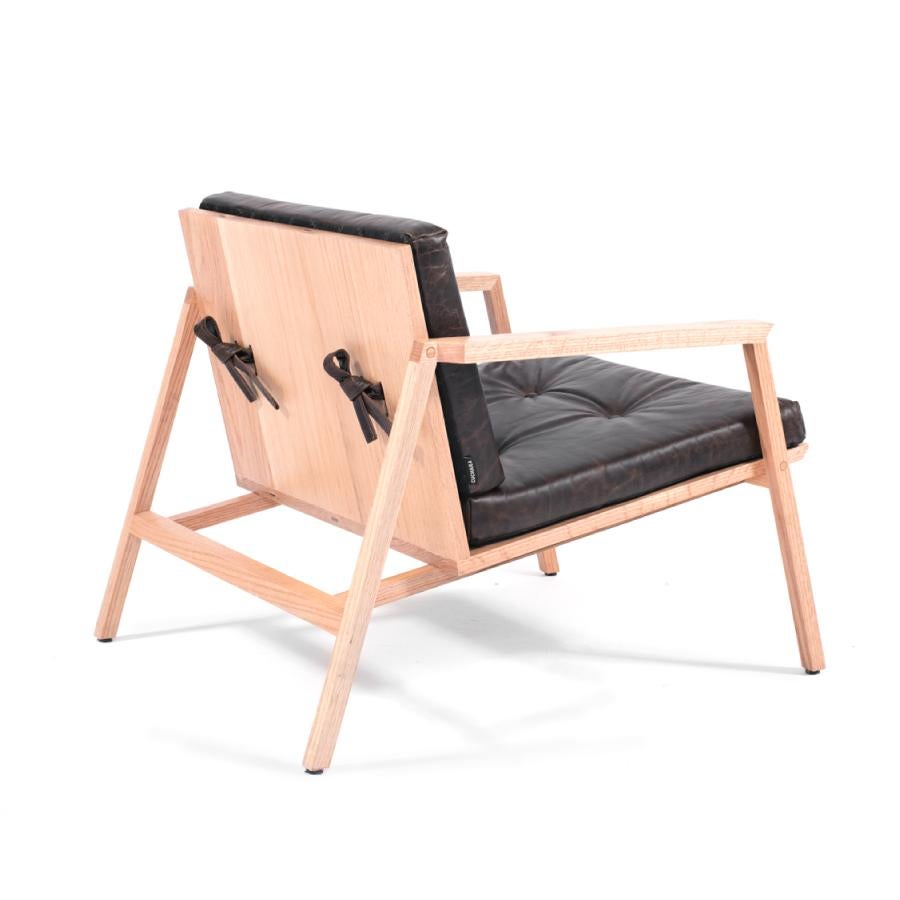 Modern Tumbona Dedo, Mexican Contemporary Lounge Chair by Emiliano Molina for Cuchara For Sale