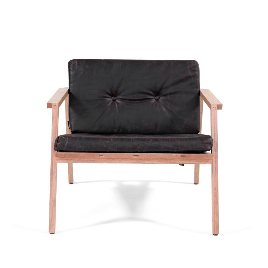 Woodwork Tumbona Dedo, Mexican Contemporary Lounge Chair by Emiliano Molina for Cuchara For Sale