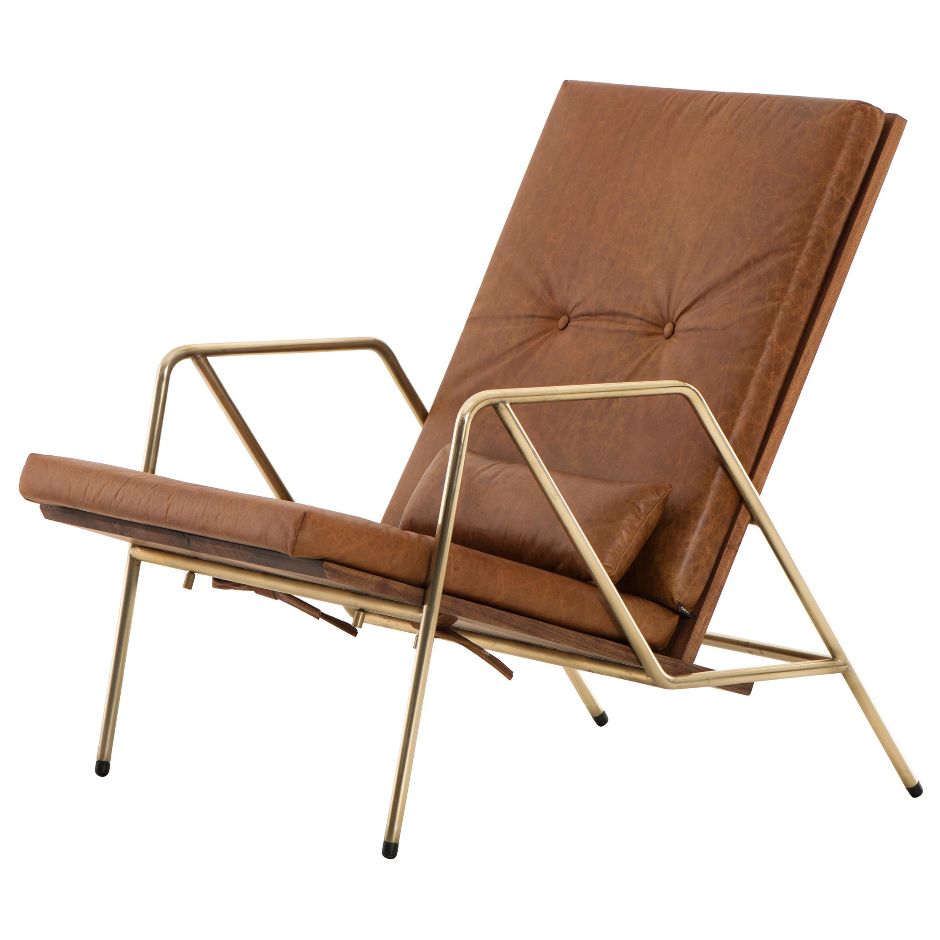 Tumbona Duna, Mexican Contemporary Lounge Chair by Emiliano Molina for Cuchara For Sale