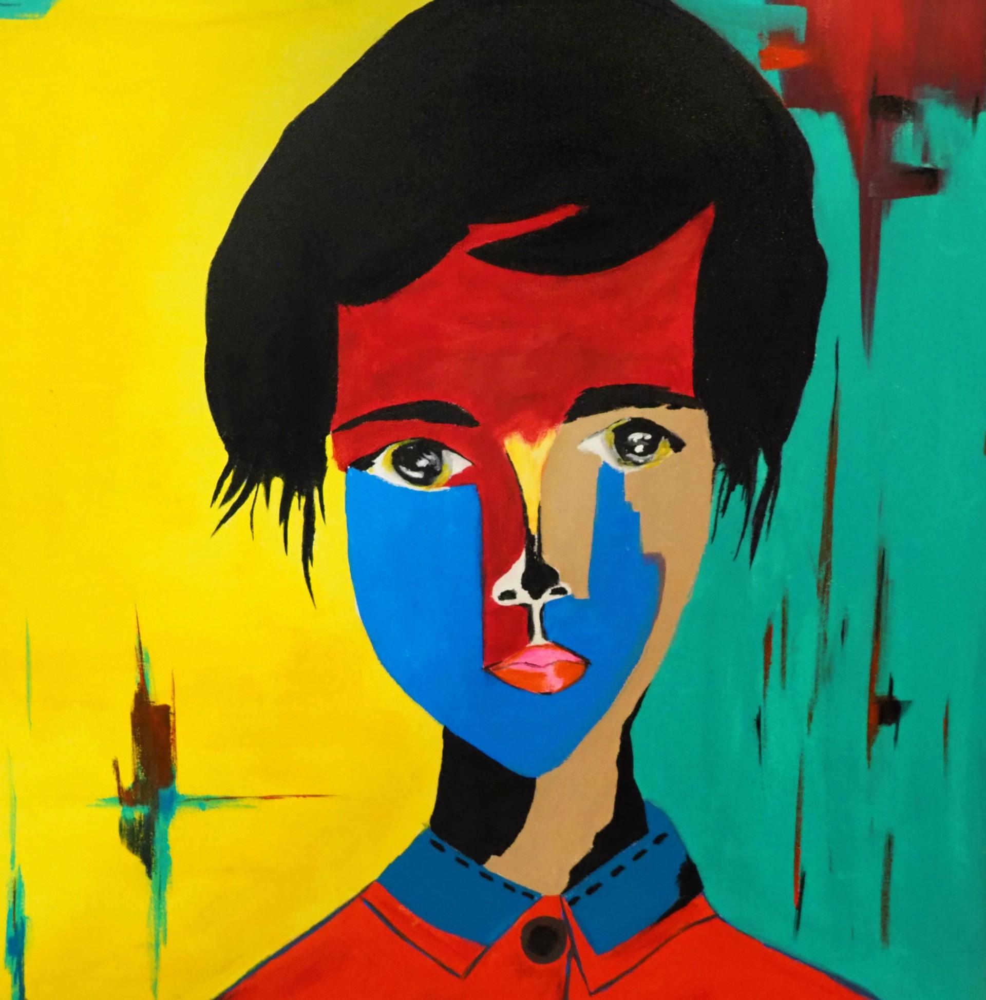 Portrait Series I - Painting by Tumelo Michael Moloi