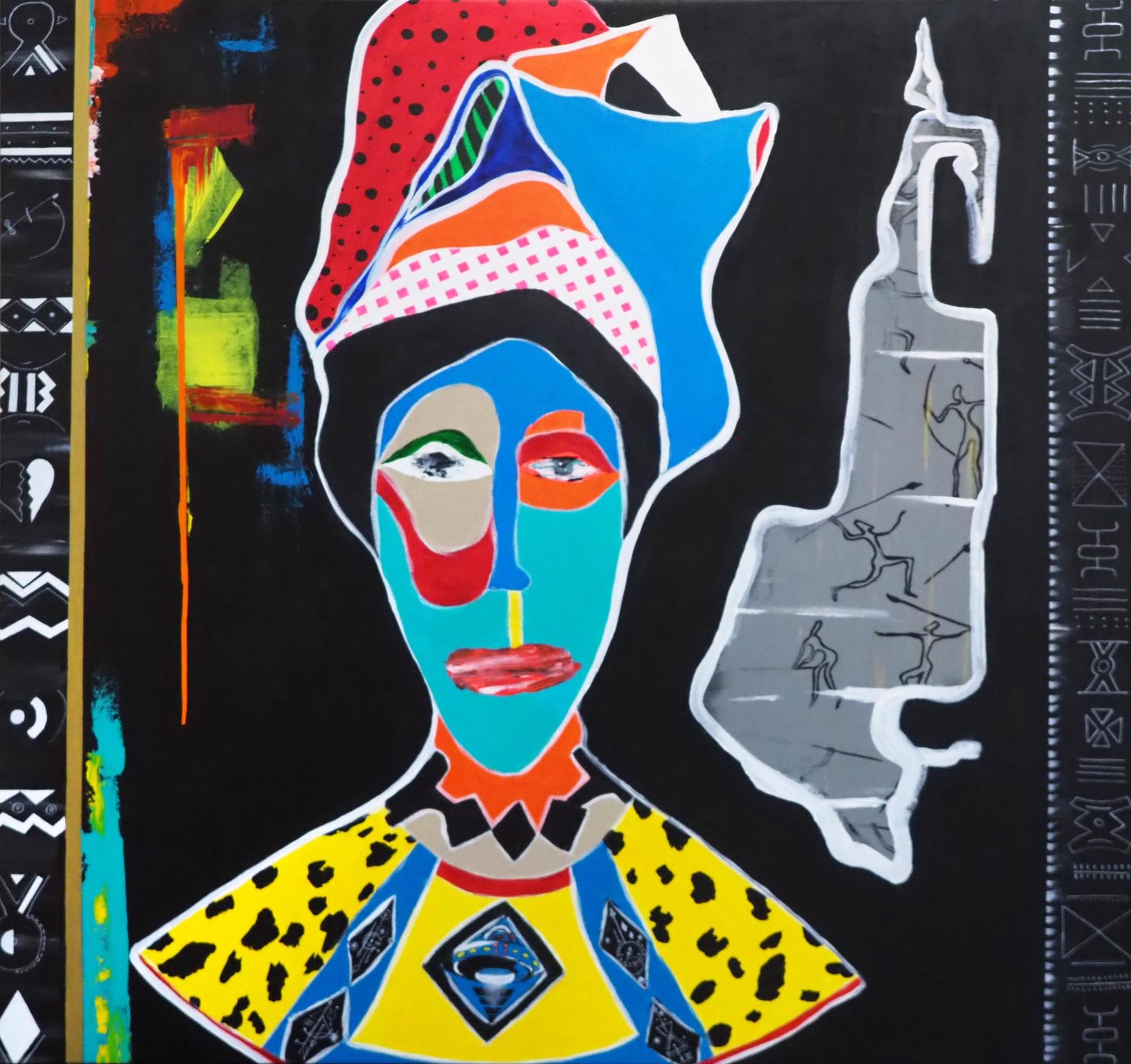 Undlumkuem - The Great Wife - Painting by Tumelo Michael Moloi