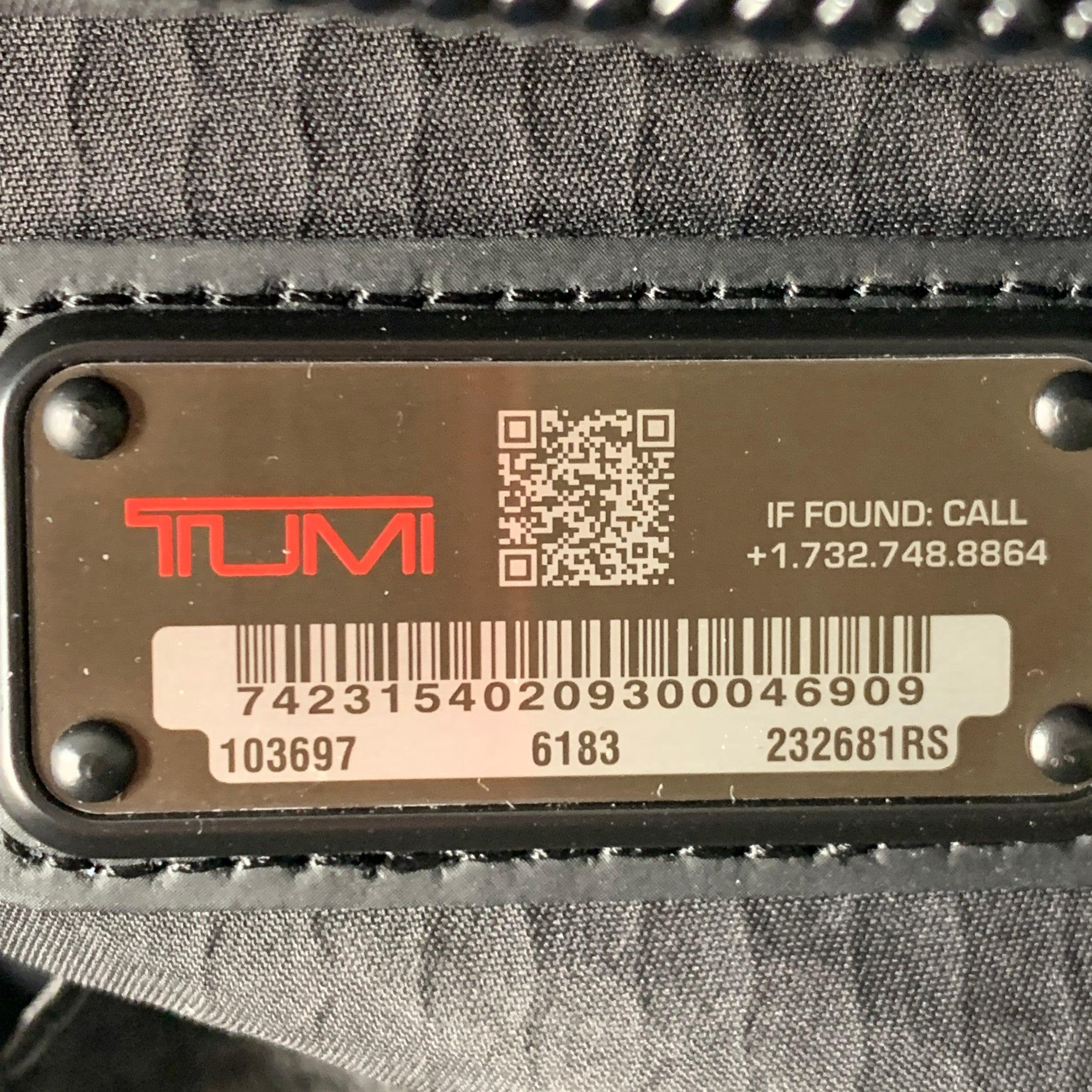 TUMI Alpha Bravo Search Black Metallic Nylon Backpack 6