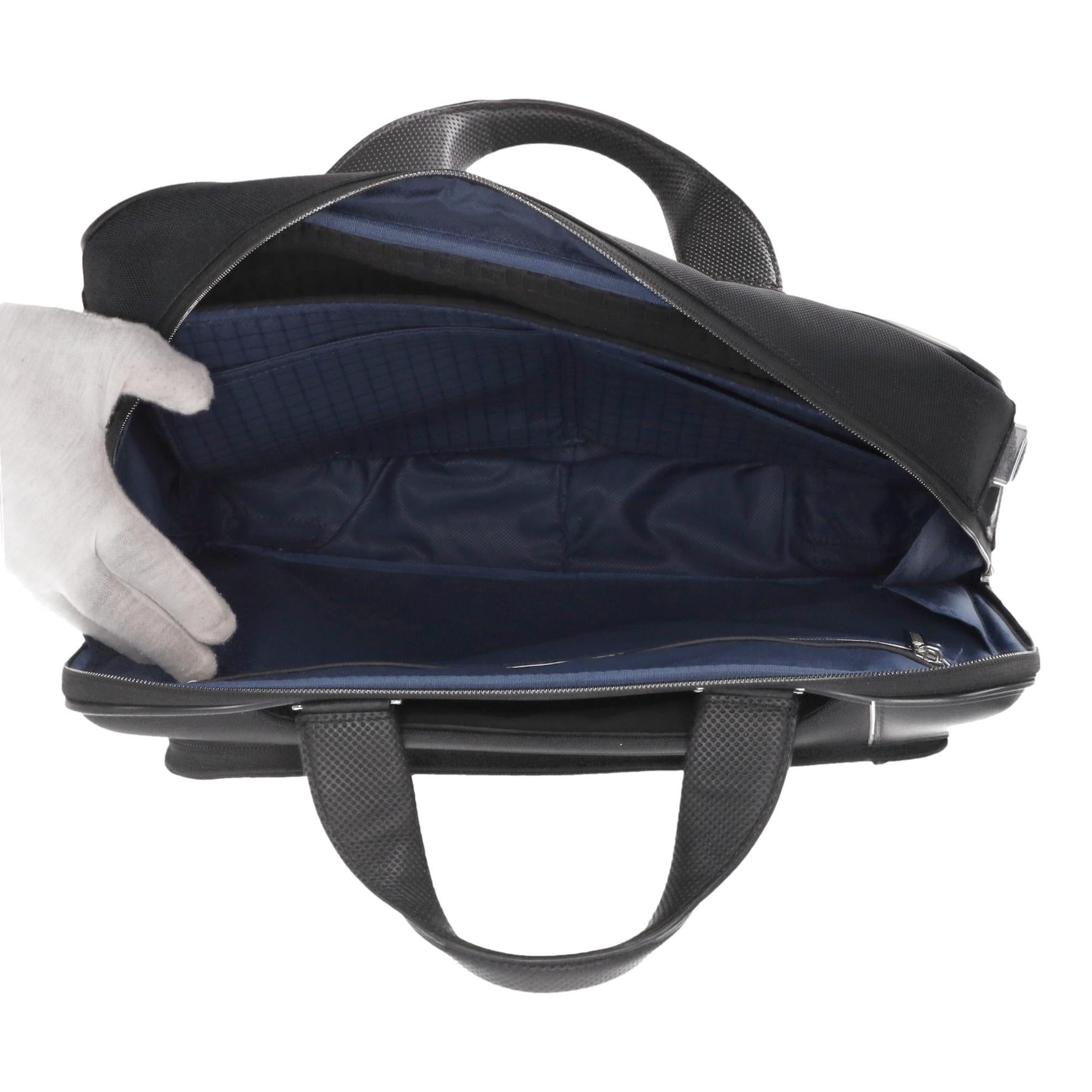 Tumi Arrivé Sadler Maletín/Bolso Con Detalles De Piel en venta 3