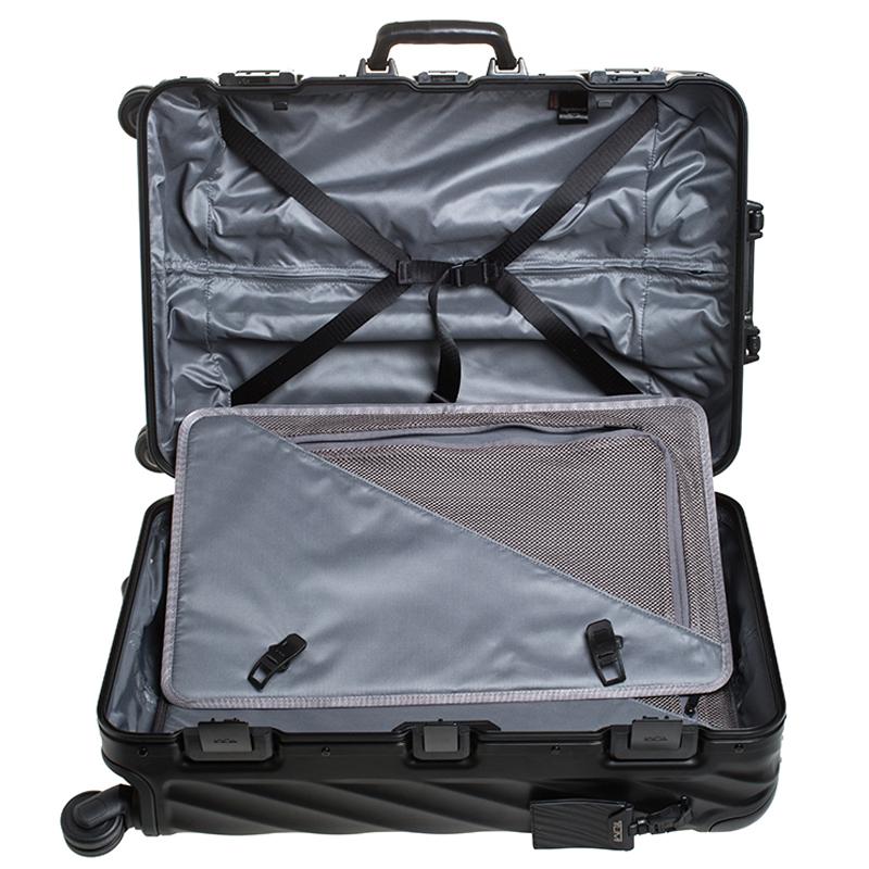 Tumi Black Aluminum 4 Wheel Short Trip Packing Case 19 Degrees Luggage 4