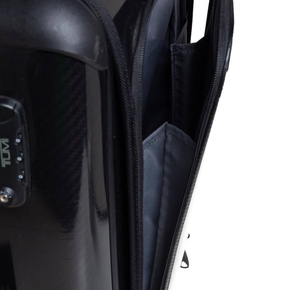 TUMI Black Aluminum Tegra Lite Expandable Carry On Luggage 3