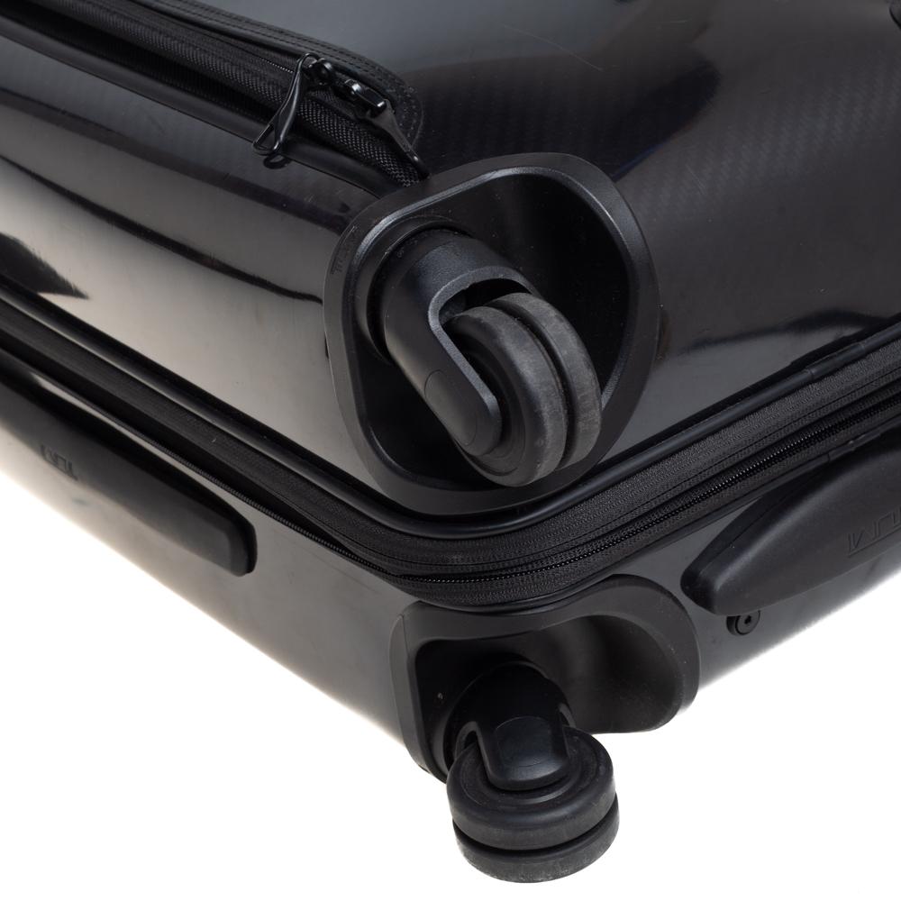 TUMI Black Aluminum Tegra Lite Expandable Carry On Luggage 7