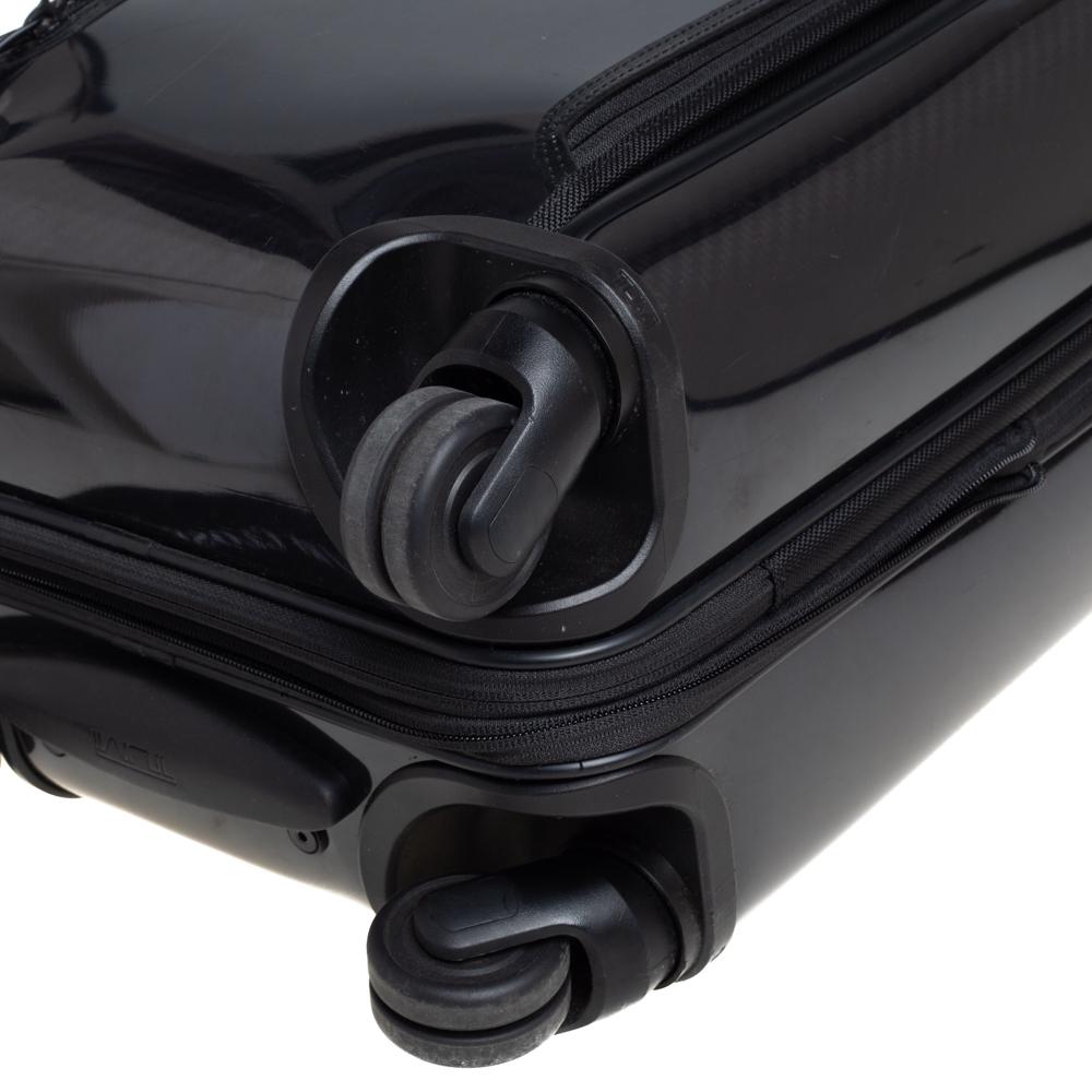 TUMI Black Aluminum Tegra Lite Expandable Carry On Luggage 1