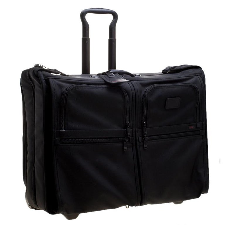 Tumi Black Ballistic Nylon 2 Wheeled Carry-on Alpha Garment Bag at 1stDibs | tumi bag, tumi luggage, ballistic nylon