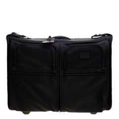 Used Tumi Black Ballistic Nylon 2 Wheeled Carry-on Alpha Extended Garment Bag