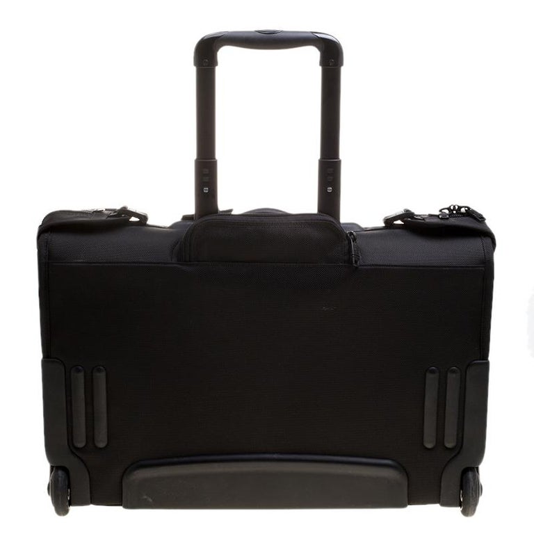Tumi Black Ballistic Nylon 2 Wheeled Carry-on Alpha Garment Bag For Sale at 1stdibs