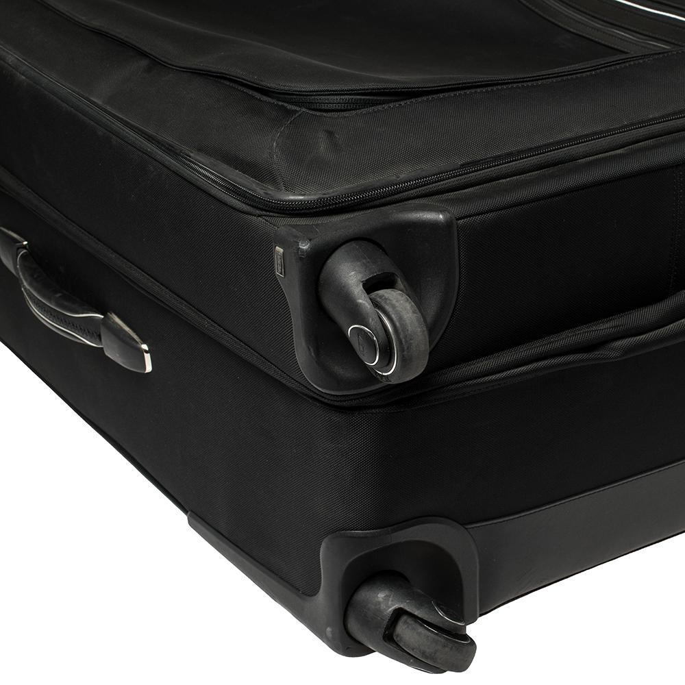 TUMI Black Canvas Arrive Extended Dual Access 4 Wheeled Packing Case Luggage 4