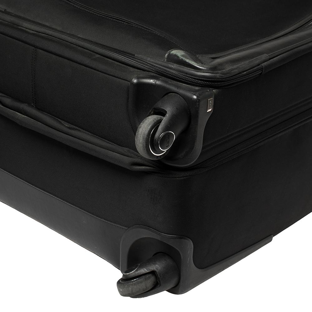 TUMI Black Canvas Arrive Extended Dual Access 4 Wheeled Packing Case Gepäck Herren