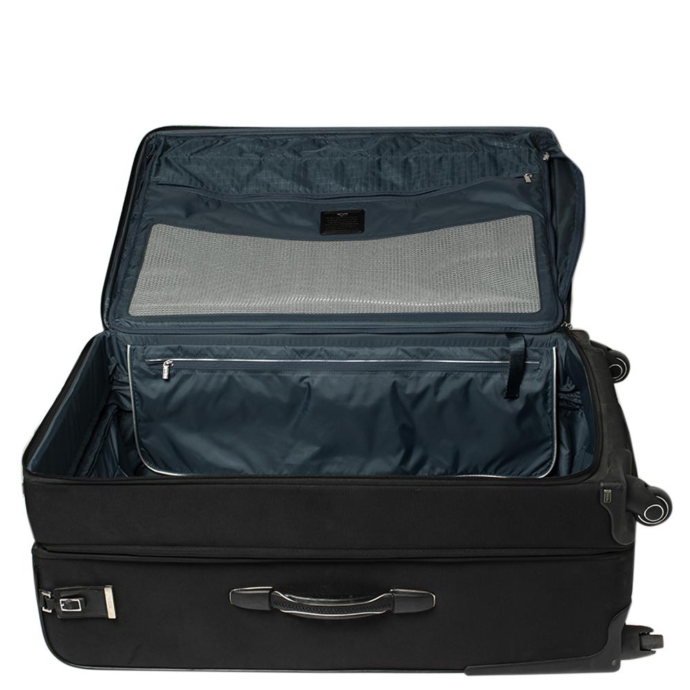 TUMI Black Canvas Arrive Extended Dual Access 4 Wheeled Packing Case Luggage 2