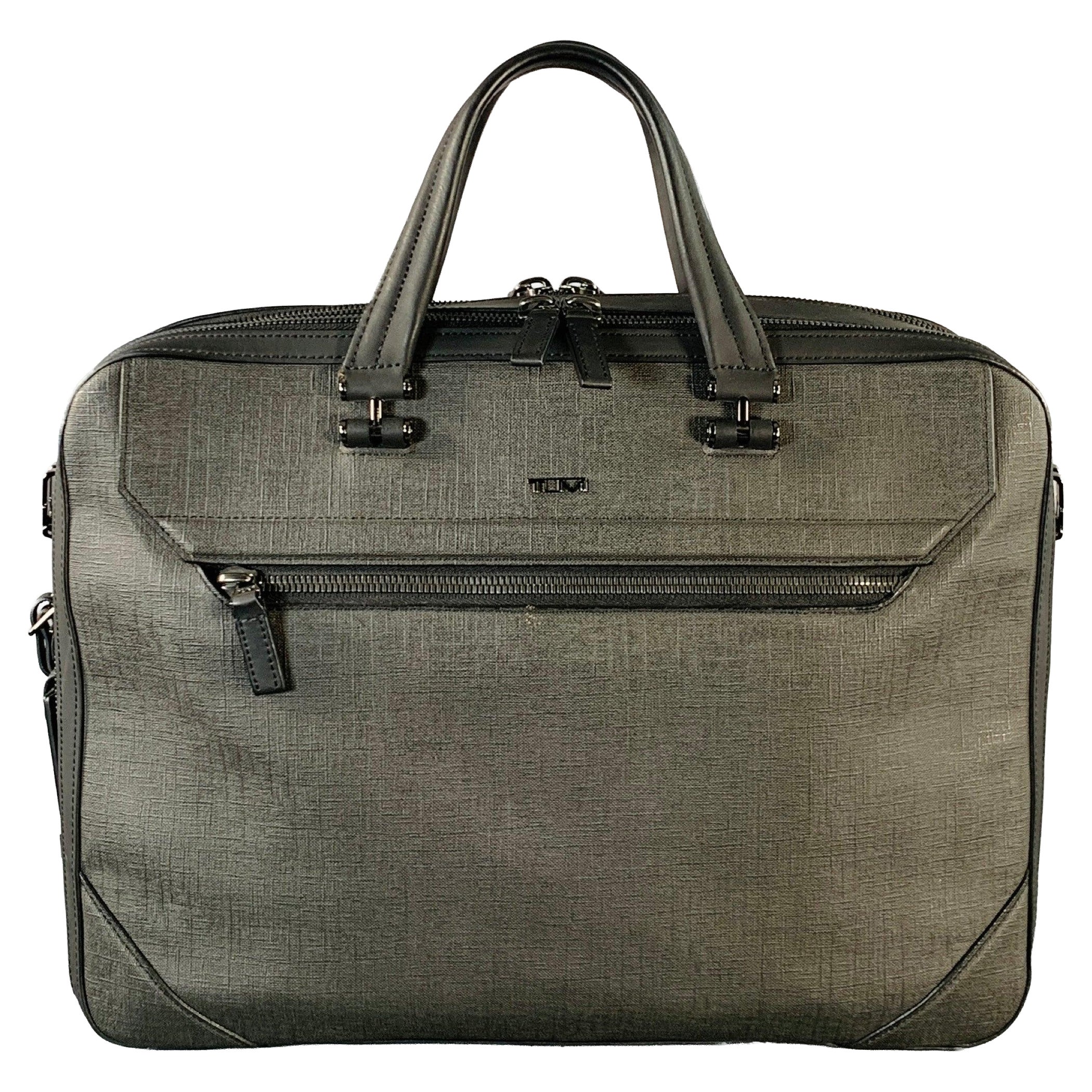 TUMI Black Coated Canvas Laptop Bag