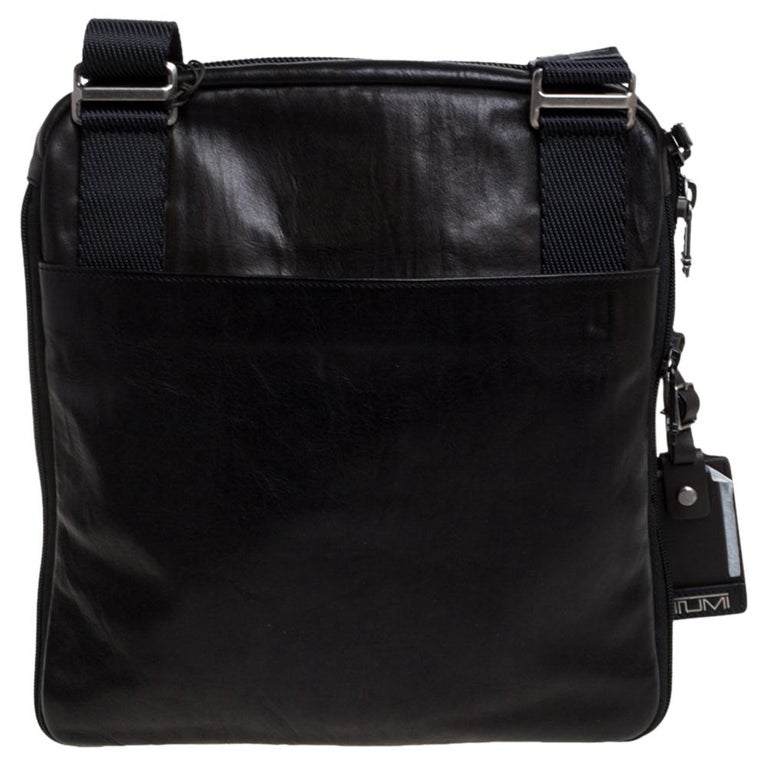 TUMI Brown Leather Annapolis Zip Flap Messenger Bag For Sale at 1stDibs | tumi messenger bag leather, alpha bravo annapolis, tumi annapolis