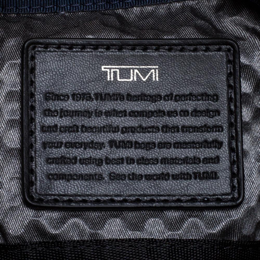 TUMI Black/Dark Brown Leather Annapolis Zip Flap Messenger Bag 2