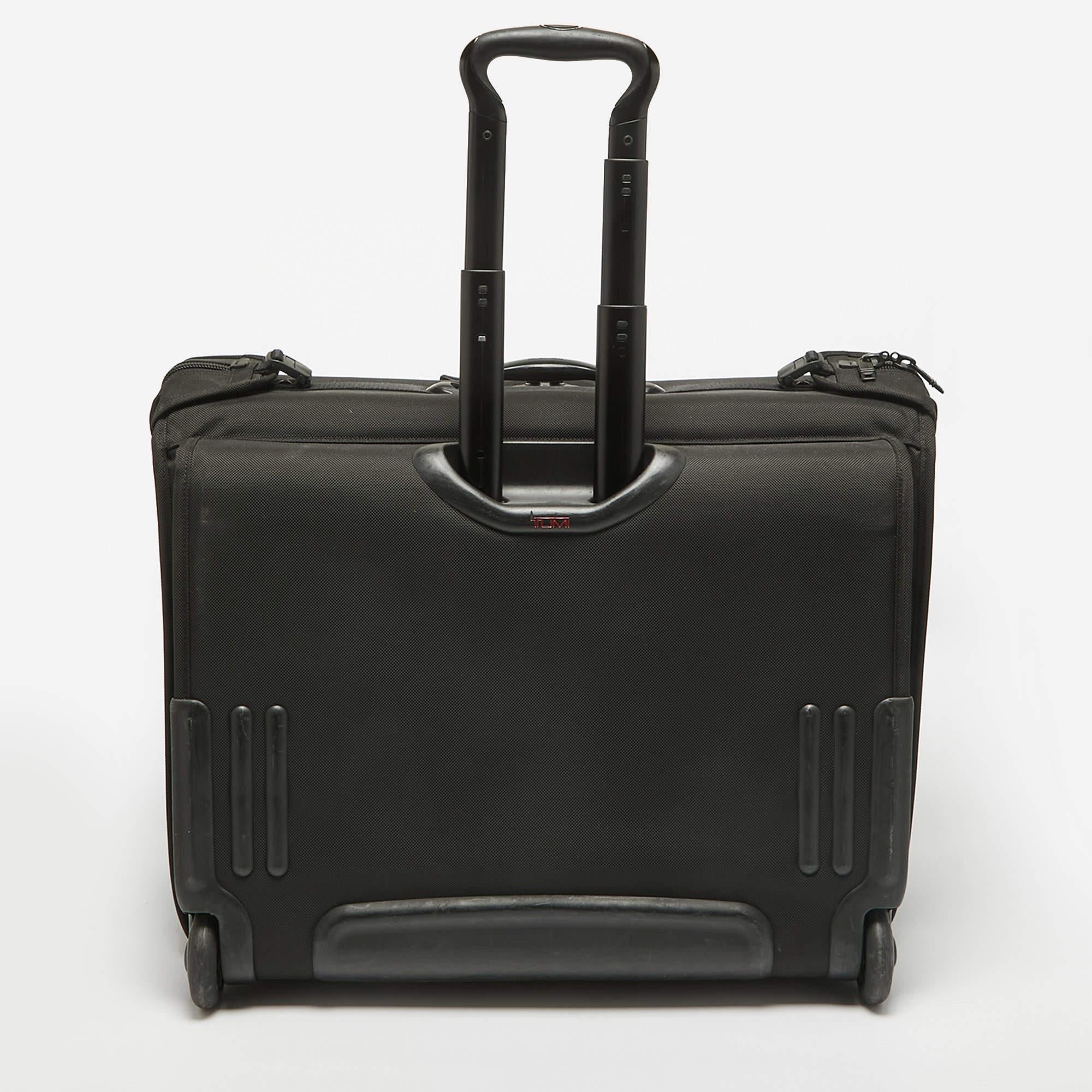 Women's TUMI Black Fabric 2 Wheeled Alpha Classic Garment Luggage