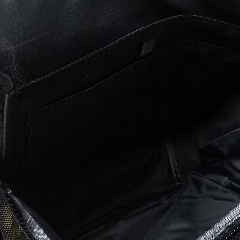 TUMI Black/Khaki Nylon Birch Roll Top Backpack In New Condition In Dubai, Al Qouz 2
