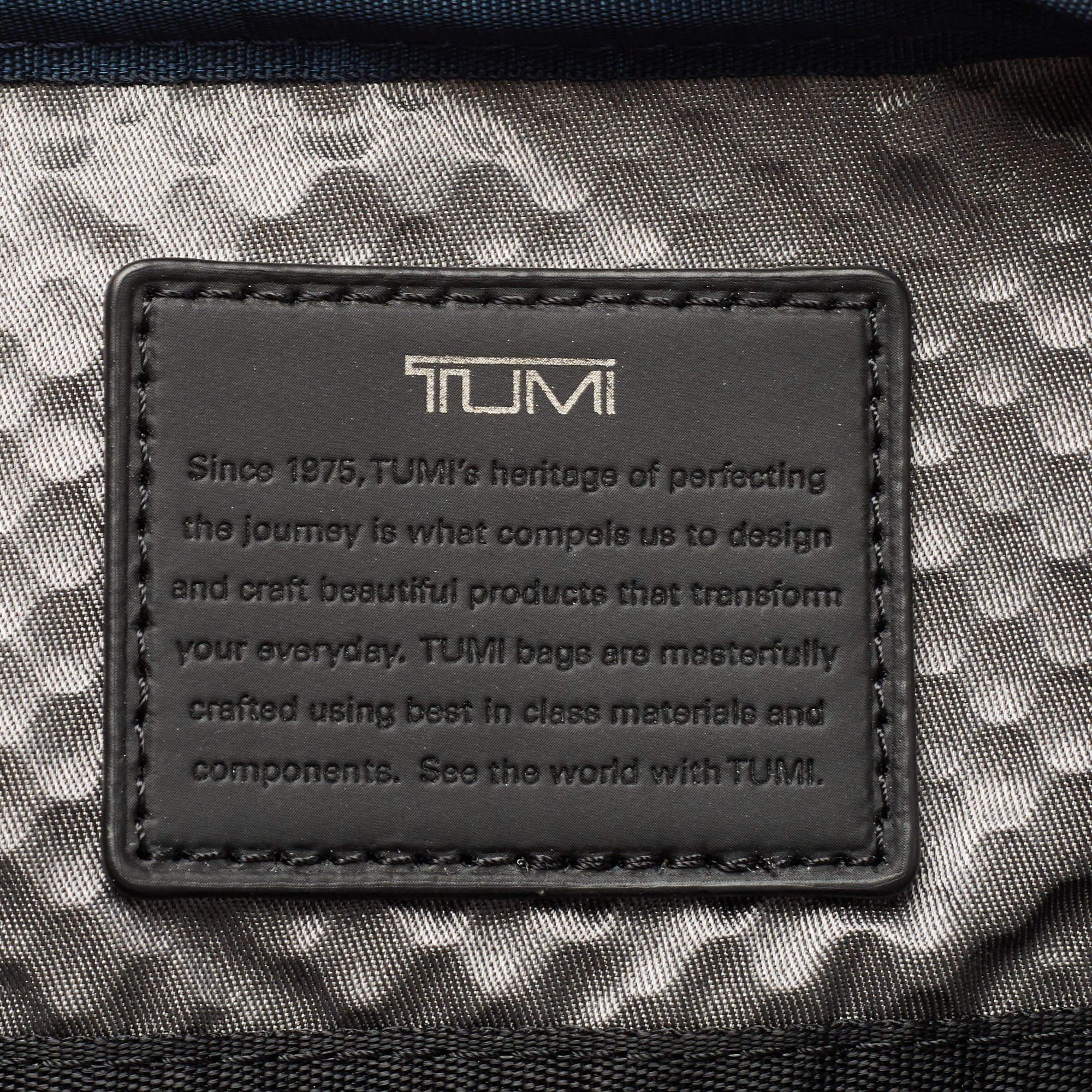 Tumi Black Leather Alpha Bravo Arnold Zip Flap Expandable Messenger Bag 9