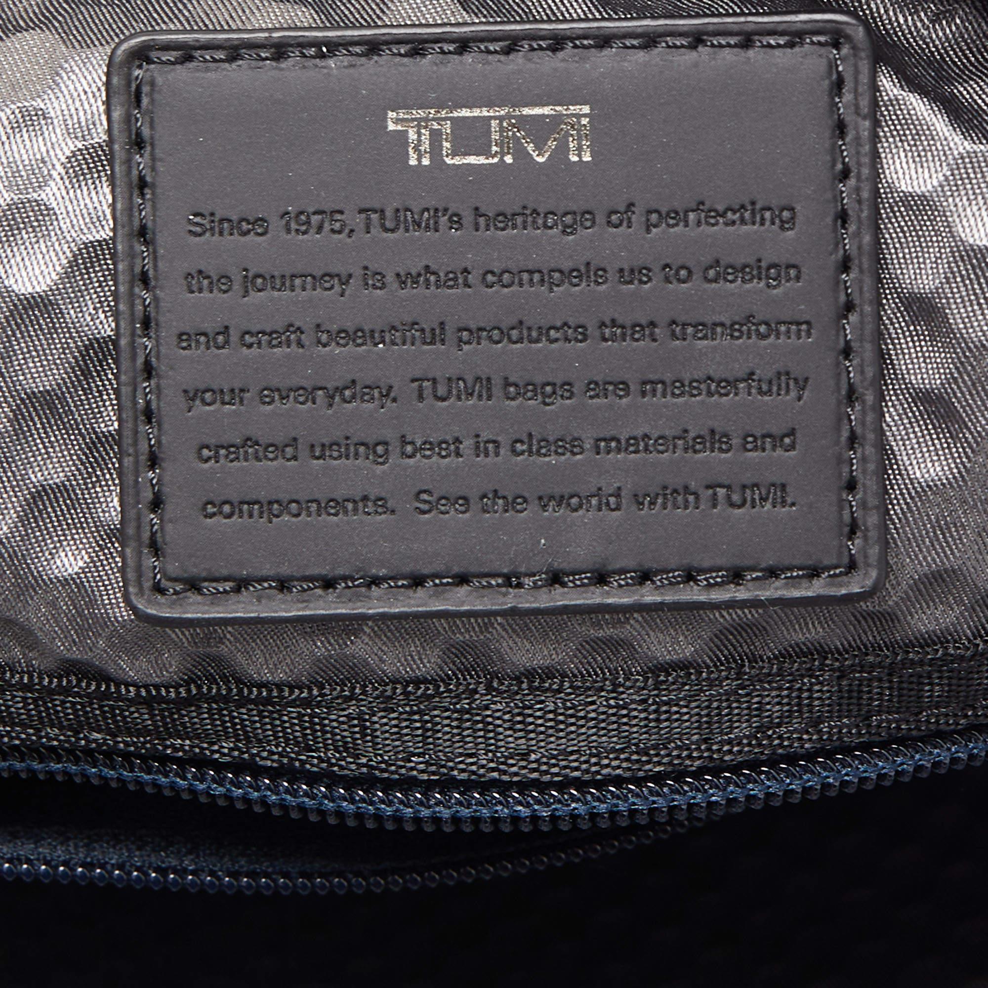 Tumi Black Leather Alpha Bravo Arnold Zip Flap Expandable Messenger Bag 5