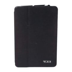 TUMI Black Leather and Rubber iPad Case
