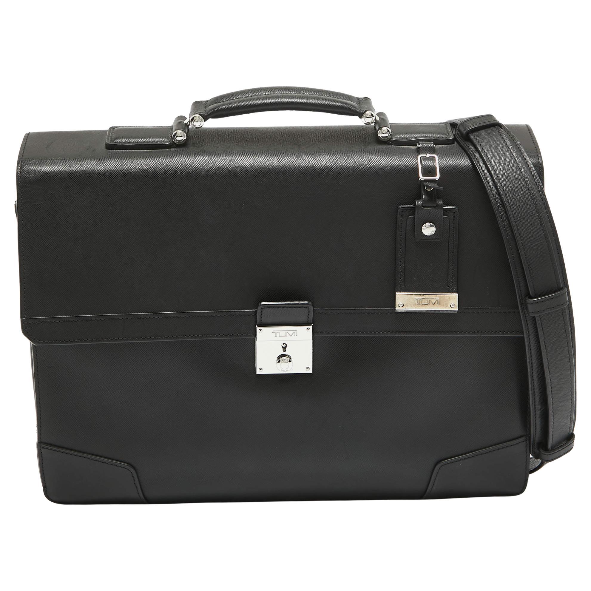 TUMI Mallette Astor Dorilton en cuir noir