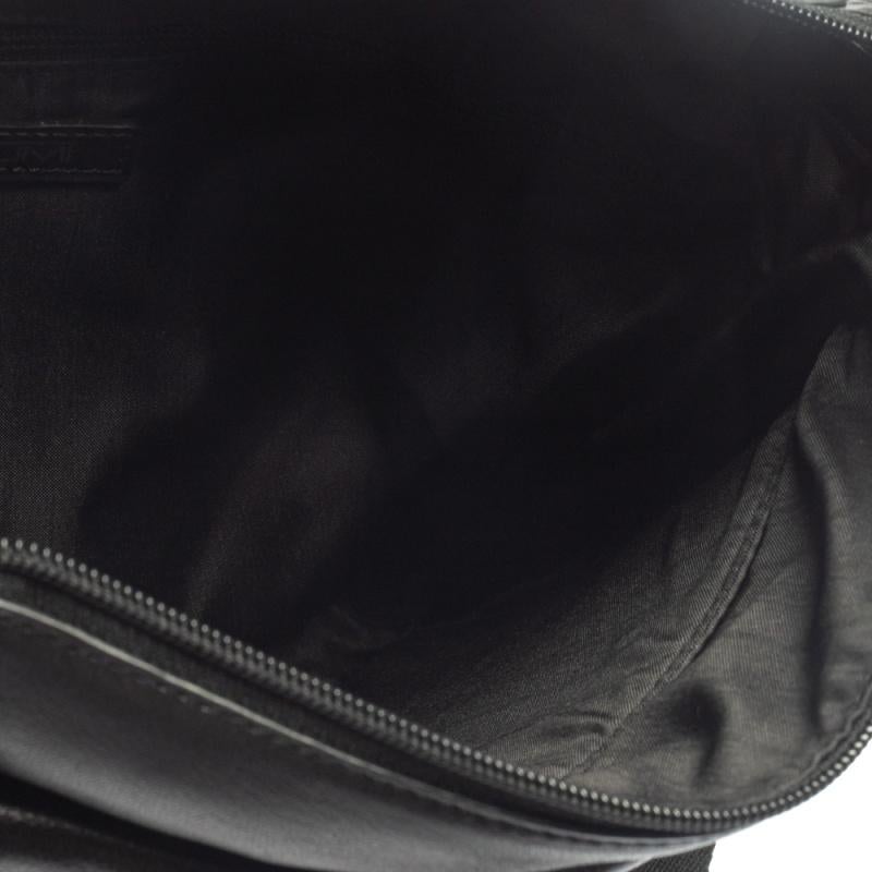 Tumi Black Leather DFO Monroe Oxford Top Zip Flap Messenger Bag 3