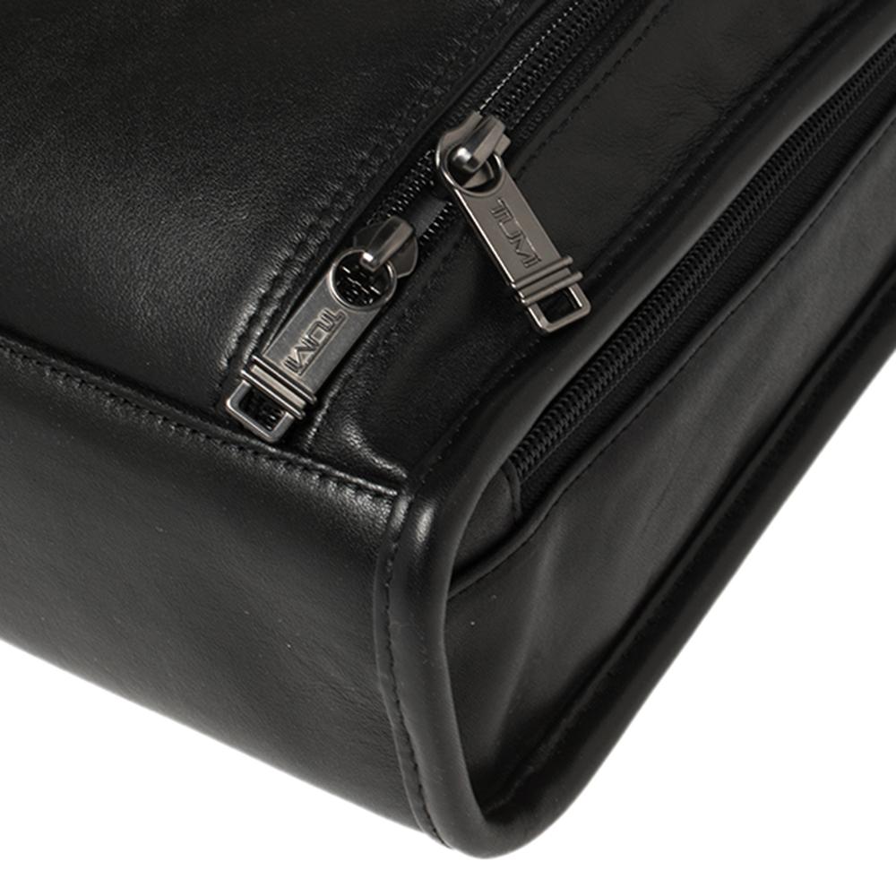 Men's TUMI Black Leather Gen 4.2 Slim Deluxe Portfolio Bag