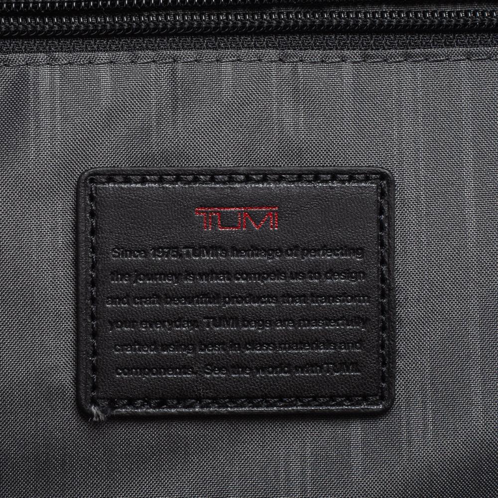 TUMI Black Leather Gen 4.2 T-Pass Med Screen Laptop Slim Briefcase 1