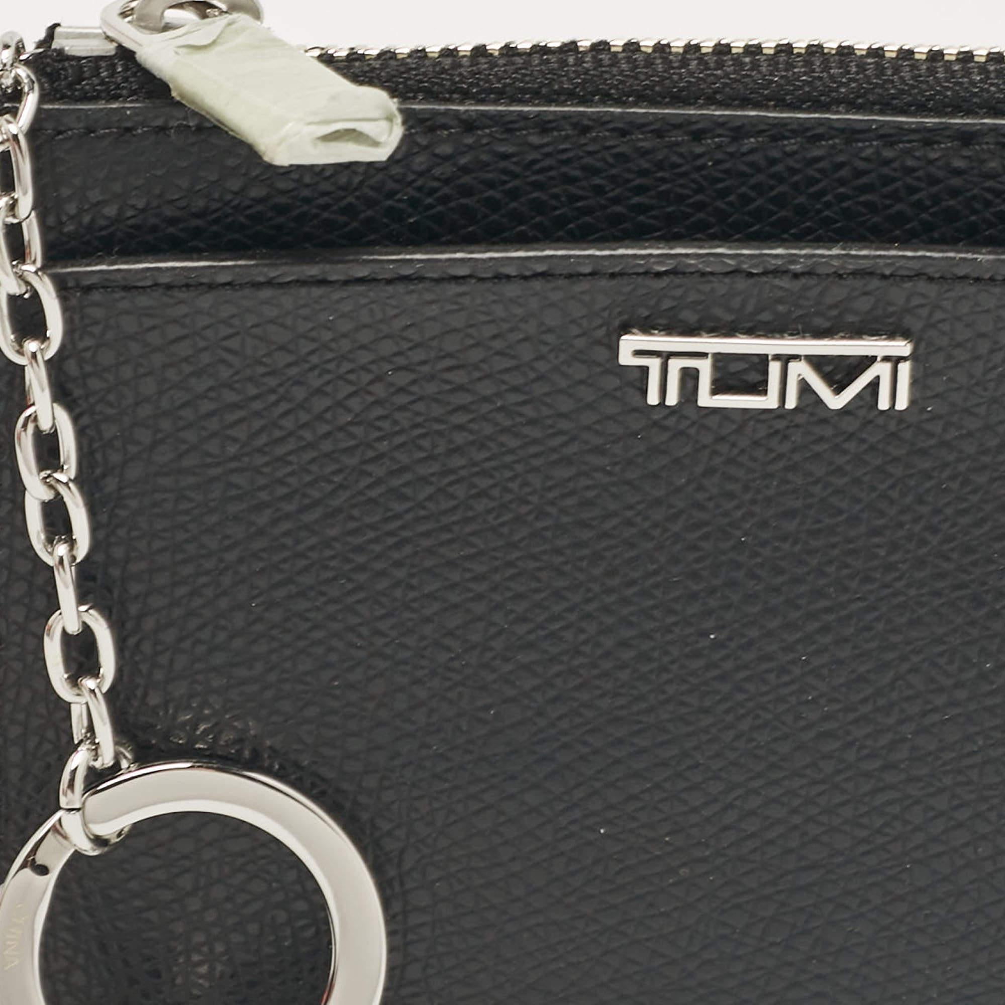 Nero Tumi Custodia per carte Sinclair Slim in pelle nera