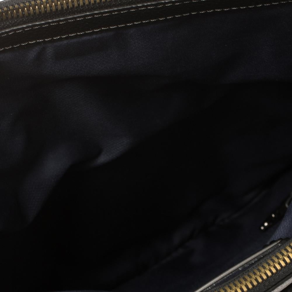TUMI Black Leather Stratton Crossbody Bag 2