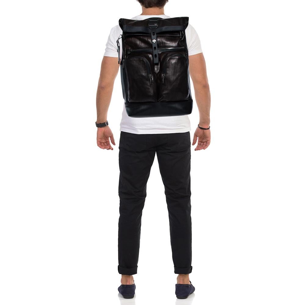 tumi alpha bravo london roll top backpack